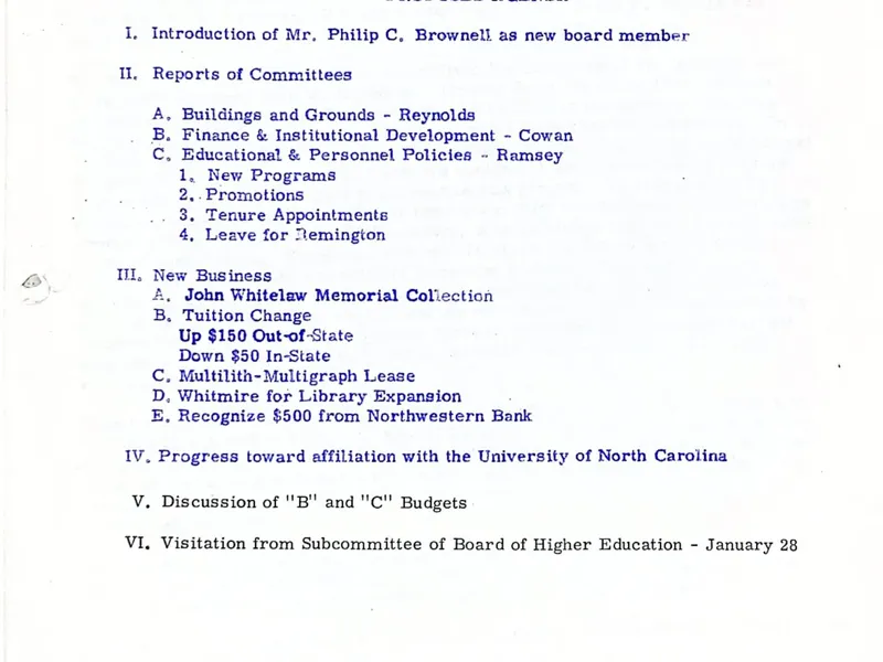 1969 A-B Trustees Quarterly Meetings